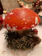 #kerst kerst rode paddenstoel kaarsen kandelaar, Gebruikt, T, Ophalen of Verzenden, N
