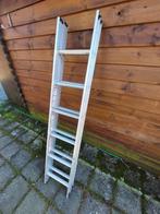 2 ladders 1 dubbele en 1 enkele, Doe-het-zelf en Verbouw, Ladders en Trappen, 2 tot 4 meter, Ladder, Gebruikt, Opvouwbaar of Inschuifbaar