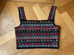 Top crop M Zara kraaltjes zwart gekleurd, Kleding | Dames, Tops, Maat 38/40 (M), Ophalen of Verzenden, Zo goed als nieuw, Zonder mouw