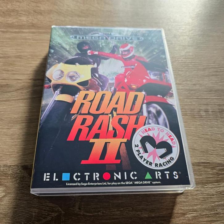 Road Rash II Sega Mega Drive Game Case, Spelcomputers en Games, Games | Sega, Zo goed als nieuw, Verzenden