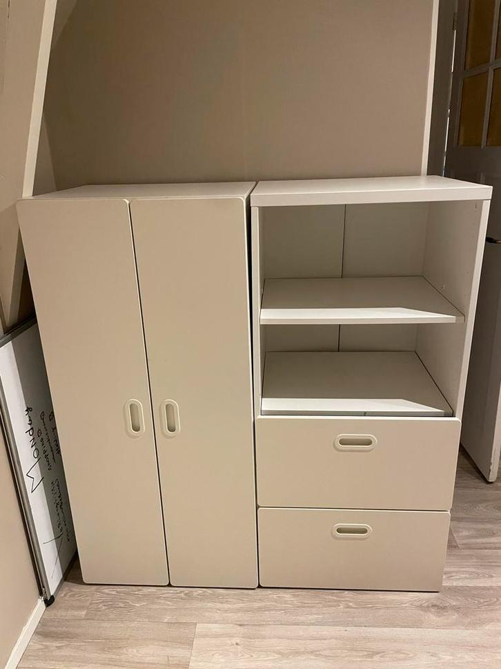 Witte Smastad Kast met Laden en deuren. Als set of los, Huis en Inrichting, Kasten | Ladekasten, Zo goed als nieuw, 100 tot 150 cm