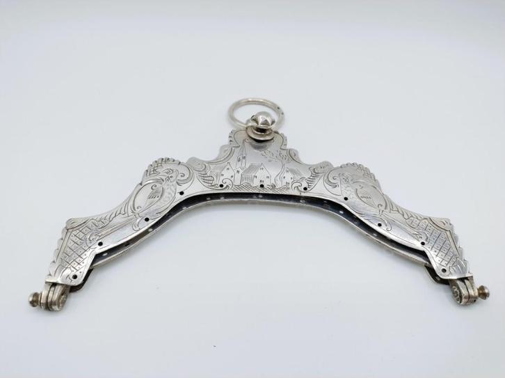 Zilveren tasbeugel, G. Lazonder, Schoonhoven, 1818, Antiek en Kunst, Antiek | Goud en Zilver, Zilver, Verzenden