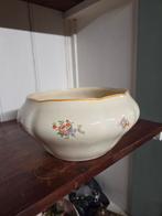 Antiek servies schaal met bloemen, roos Maastricht Holland, Ophalen