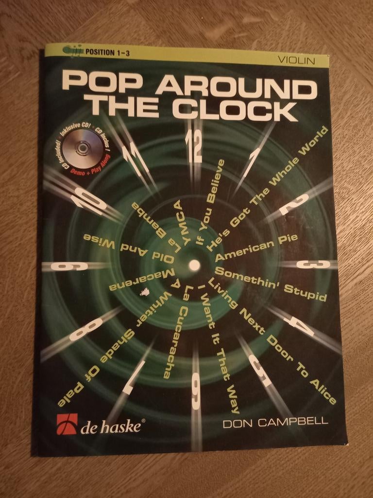 Pop Around The Clock - Viool - Don Campbell, Zo goed als nieuw, Artiest of Componist, Populair, Viool of Altviool