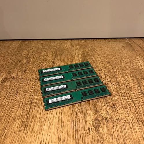 Samsung 4GB 2Rx8 PC2 5300U DDR2 ( 4x 1GB ), Computers en Software, RAM geheugen, Gebruikt, Desktop, 4 GB, DDR2, Ophalen of Verzenden