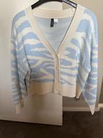 H&M vest creme licht blauw maat medium, Maat 38/40 (M), H&M, Blauw, Ophalen of Verzenden