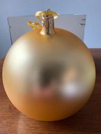 Extra Grote Glazen Kerstbal Kleur: Mat Goud Nieuw, Diversen, Ophalen of Verzenden, Nieuw