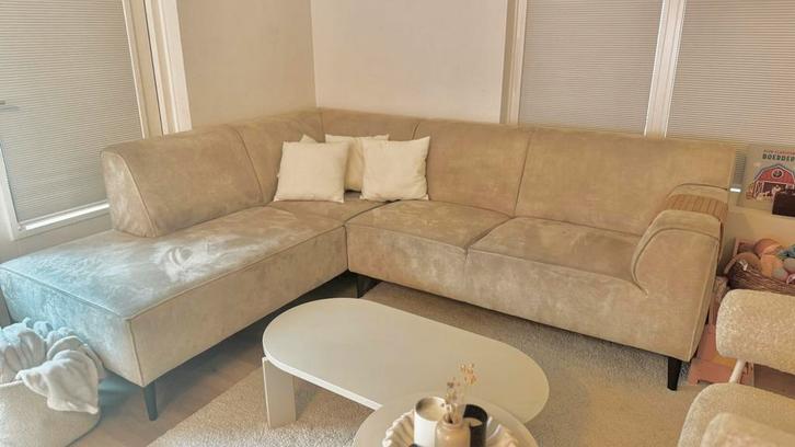 Beige bank Oriana zitmaxx, Huis en Inrichting, Banken | Sofa's en Chaises Longues, Zo goed als nieuw, Vierpersoons of meer, Ophalen of Verzenden