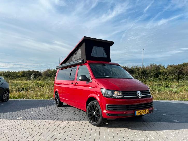 Volkswagen T6 buscamper 2017 167k km EURO 6, Caravans en Kamperen, Campers, Bedrijf, tot en met 5, Buscamper of Camperbus, Volkswagen