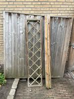 Gratis schuttingdelen met palen en bevestiging, Tuin en Terras, Schuttingen, Ophalen of Verzenden, Gebruikt, Minder dan 3 meter