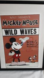 MICKEY MOUSE wild waves poster, Ophalen, Mickey Mouse, Zo goed als nieuw, Plaatje of Poster