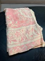 Grote Vintage Roze Wollen Deken, Huis en Inrichting, Woonaccessoires | Plaids en Woondekens, Ophalen of Verzenden, Gebruikt