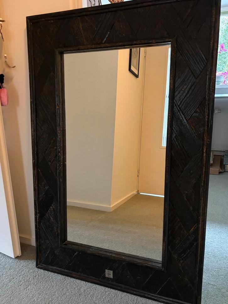 Handgemaakte spiegel Riviera Maison 120x80 ZGAN, Huis en Inrichting, Woonaccessoires | Spiegels, Zo goed als nieuw, 75 tot 100 cm