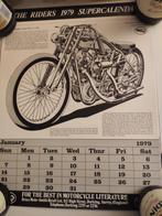 Oldtimer motor Riders Superkalender 1979 Mancave, Hobby en Vrije tijd, Overige Hobby en Vrije tijd, Ophalen of Verzenden, Zo goed als nieuw