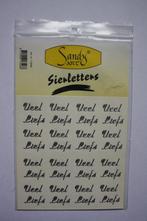 1 st. Sandy-art veel liefs zilverkleur sierstickers 8501, Hobby en Vrije tijd, Verzenden, Nieuw, Overige thema's, Overige typen