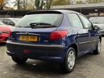 Peugeot 206 1.4 Gentry Automaat 5Deurs AC, Auto's, Bedrijf, 39 €/maand, 75 pk, Blauw
