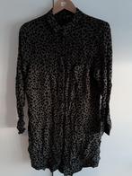 H&M Divided Groen/Zwarte Lange Blouse Panterprint Maat 50, H&M, Verzenden, Maat 46/48 (XL) of groter, Zo goed als nieuw