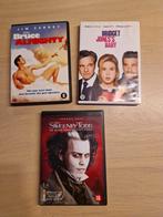 Bruce Almighty, Sweeney Todd en Bridget Jones Baby op dvd, Cd's en Dvd's, Dvd's | Komedie, Ophalen of Verzenden, Zo goed als nieuw