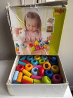 HABA Houten Insteekspel Kleurenringen, 33dlg., Kinderen en Baby's, Ophalen of Verzenden, Zo goed als nieuw, Overige typen