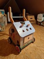 houten loopwagen, Ophalen, Gebruikt