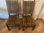 4 Kloosterstoelen Eikenhout, Ophalen, Gebruikt, Bruin, Kloosterstijl