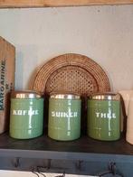 Set Emaille Groene Bussen, Antiek en Kunst, Ophalen of Verzenden