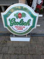Lichtbak reclamebord Grolsch export versie 2 zijdig, Ophalen, Zo goed als nieuw, Reclamebord