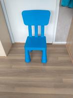 Ikea stoeltje Mammut blauw, Kinderen en Baby's, Kinderkamer | Tafels en Stoelen, Ophalen, Gebruikt, Stoel(en)