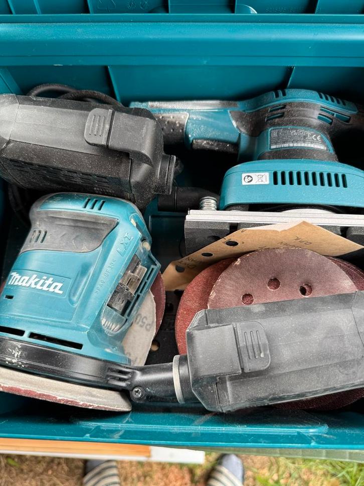 Makita Schuurmachines: Accu & Vlakschuurmachine, Doe-het-zelf en Verbouw, Gereedschap | Schuurmachines, Gebruikt, Vlakschuurmachine