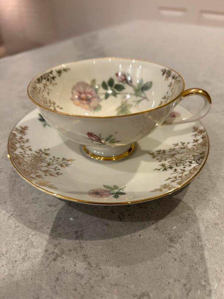 Bijzonder mooie theekop en schotel Winterling Marktleuthen, Antiek en Kunst, Antiek | Servies los, Ophalen of Verzenden