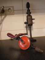 2x oude handboor.Beide werken nog perfect, Antiek en Kunst, Antiek | Gereedschap en Instrumenten, Ophalen of Verzenden
