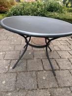 IJzeren Buitentafel - Rond, Tuin en Terras, Tuintafels, Ophalen, Gebruikt, Rond, Metaal