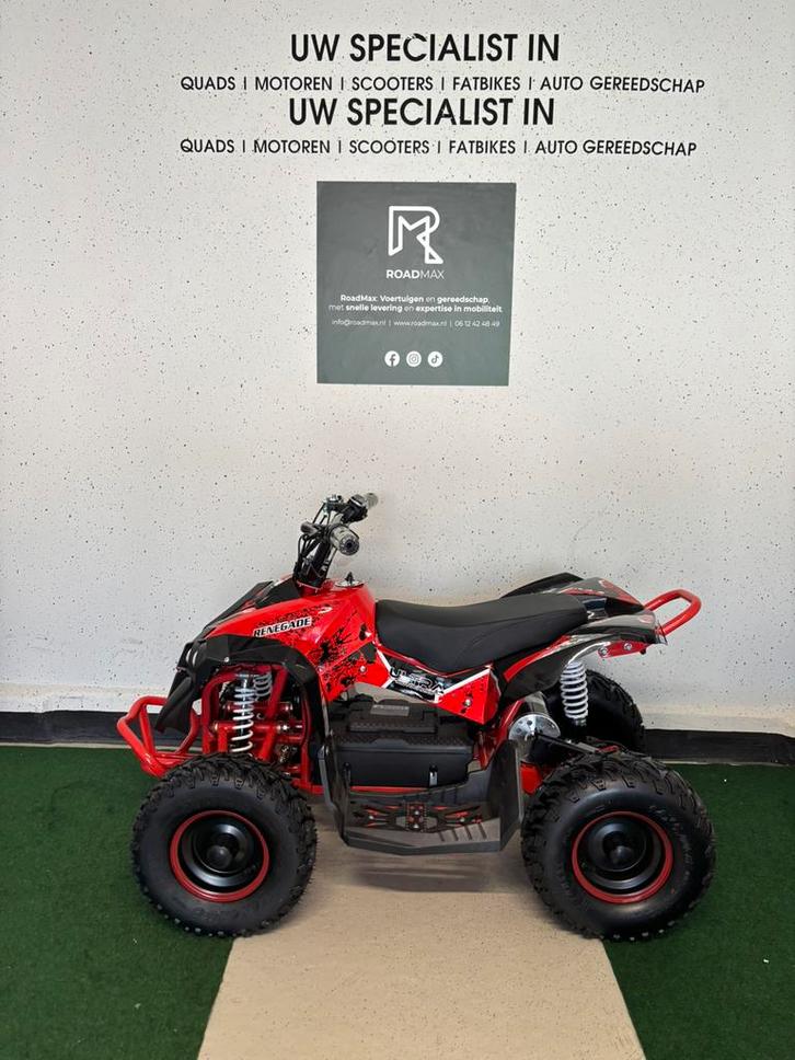 🚀Nieuw🚀Kinderquad Rood Renegade Elektrisch 1000w 48v 30kmh, Kinderen en Baby's, Speelgoed | Buiten | Accuvoertuigen, Nieuw, Ophalen of Verzenden