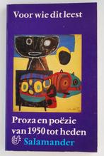 Voor wie dit leest - Proza en poëzie 1950 - 1971, Verzenden, Zo goed als nieuw