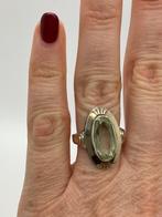 C328 Prachtige zilveren ring topaas maat 19,75, Ophalen of Verzenden, Zilver, Ring, Met edelsteen