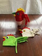 Vintage handgemaakte eierwarmers hanen, set 3 stuks, Ophalen of Verzenden, Huis en Inrichting