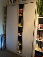Archiefkast met schuifdeuren grijs 195x120x45 (hxbxd), Ophalen, Gebruikt, 100 tot 150 cm, Met slot