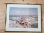 Poster duinen en zee van A Buikema ingelijst 92x72 cm, Ophalen, Zo goed als nieuw, 50 tot 75 cm, Foto of Poster