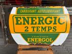 BP Energol emaille reclamebord, Verzamelen, Reclamebord, Gebruikt, ., Ophalen of Verzenden
