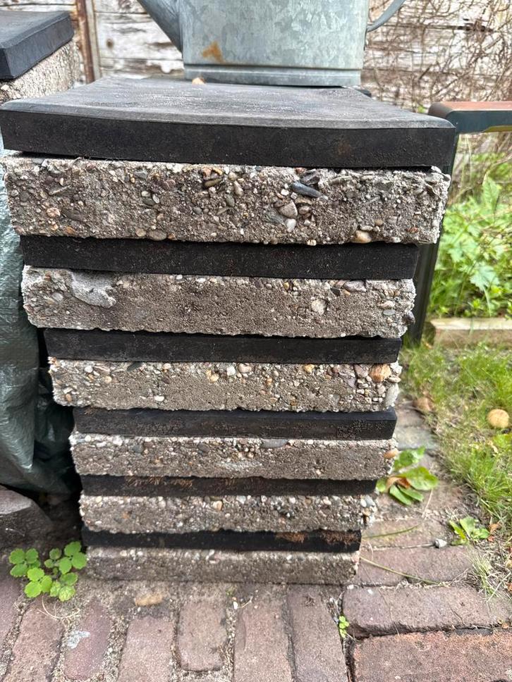 30x30 Rubberen Vloertegels, Tuin en Terras, Tegels en Klinkers, Gebruikt, Terrastegels, Rubber, Minder dan 5 m², Ophalen