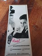 Advertentie van Riedel vruchtenlimonade 1961, Verzamelen, Merken en Reclamevoorwerpen, Ophalen of Verzenden, Zo goed als nieuw