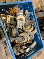 Krat zwenkwielen, Doe-het-zelf en Verbouw, Zwenkwielen, Ophalen of Verzenden, Gebruikt