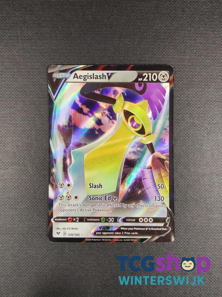 AegislashV VIV 126, Hobby en Vrije tijd, Verzamelkaartspellen | Pokémon, Nieuw, Losse kaart, Ophalen of Verzenden