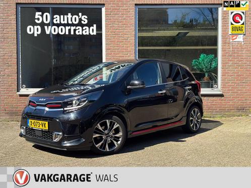 Kia Picanto 1.0 T-GDi GT-LINE | AIRCO | NAVI | VELGEN | LEER, Auto's, Kia, Bedrijf, Te koop, Picanto, ABS, Achteruitrijcamera