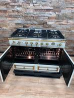 Luxe La Cornue 5pits Fornuis met 2 ovens creme/messing 110cm, Fornello Esperta, Ophalen of Verzenden, Zo goed als nieuw, Energieklasse A of zuiniger