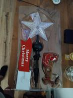 Een leuke kunstof verlichte piek bewegende met kerstslee, Diversen, Kerst, Ophalen of Verzenden, Nieuw