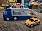 Vrachtwagen met oplegger en auto's, Ophalen of Verzenden, Gebruikt