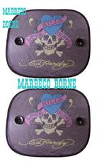 Ed Hardy "Skull" zonnescherm, autoscherm set van 2 stuks