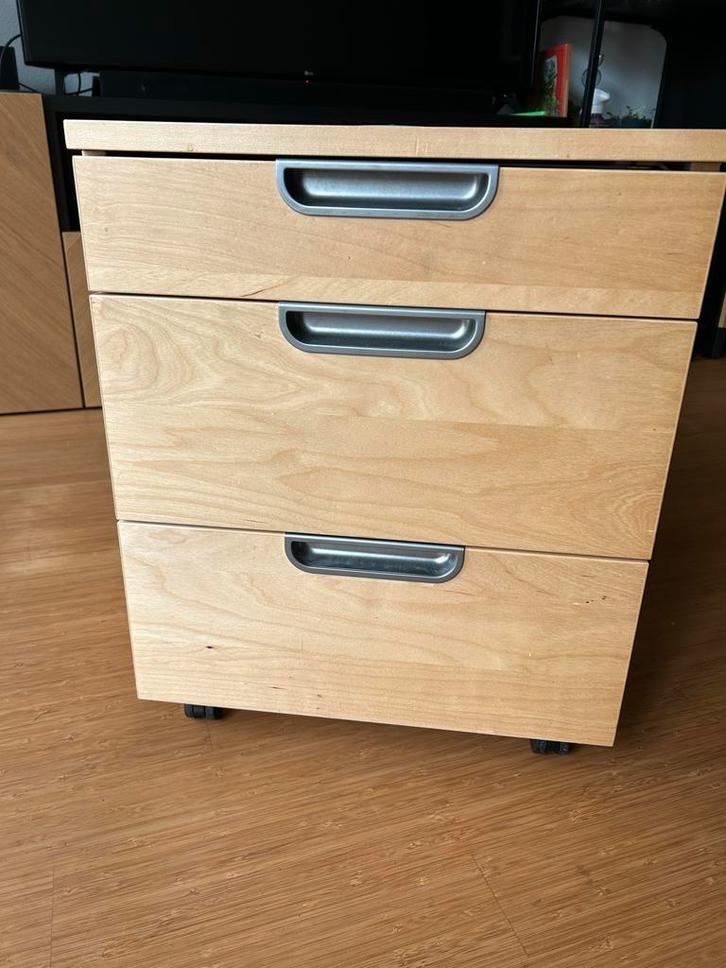 Houten ladekast met 3 lades, Huis en Inrichting, Kasten | Dressoirs, Zo goed als nieuw, 50 tot 100 cm, 50 tot 75 cm, Met lade(s)