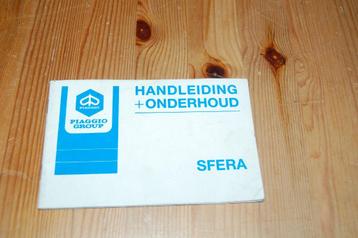 Piaggio Sfera handleiding + onderhoud. beschikbaar voor biedingen